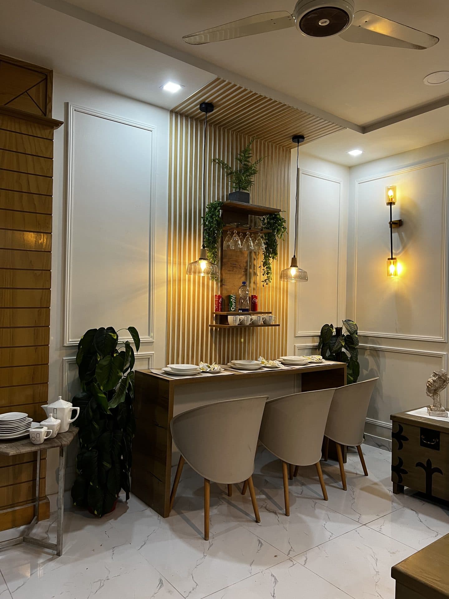 Dining of The Penthouse Suite — apartment to rent at The Crib, Murree