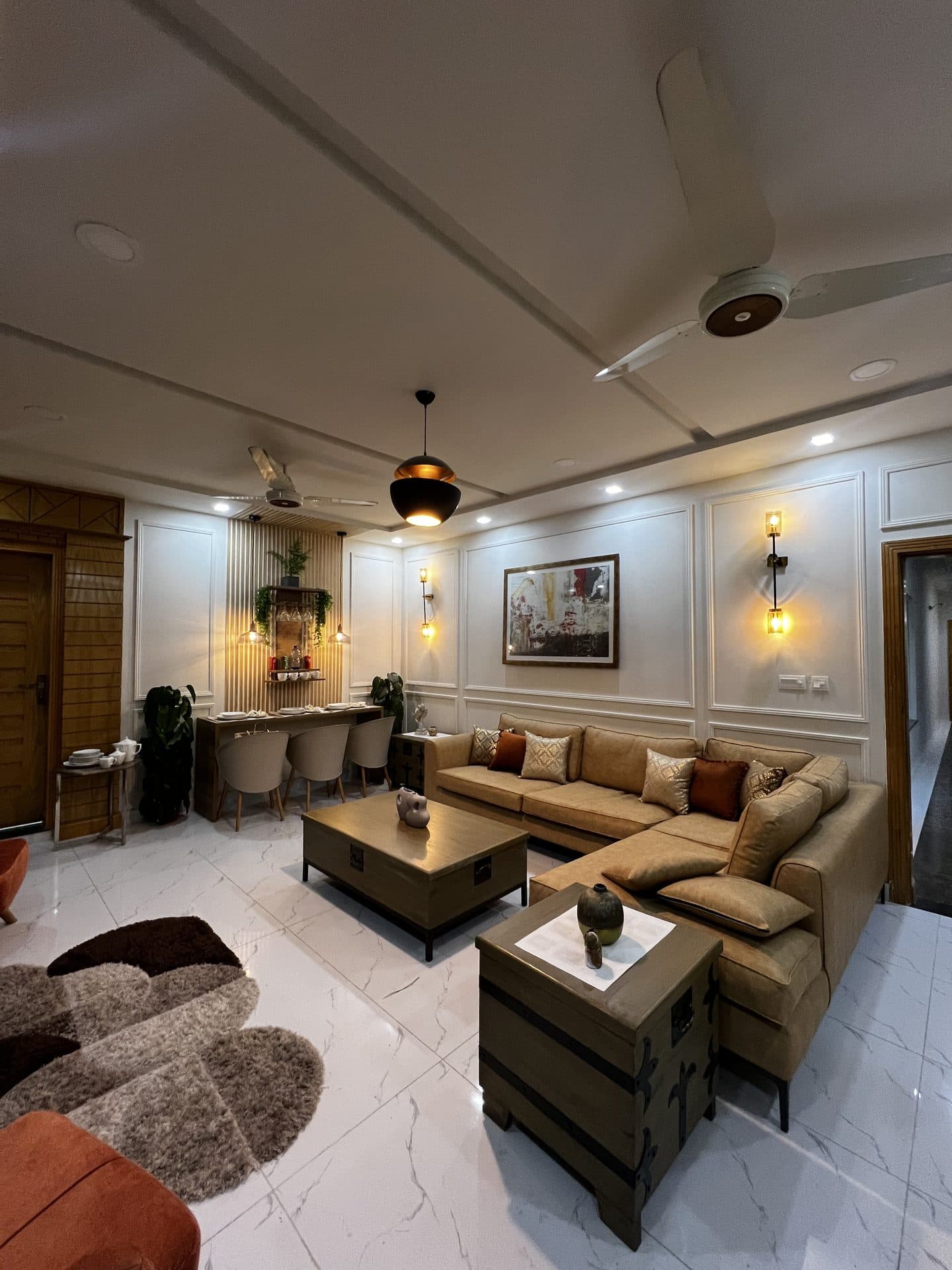 Lounge of The Penthouse Suite — apartment to rent at The Crib, Murree