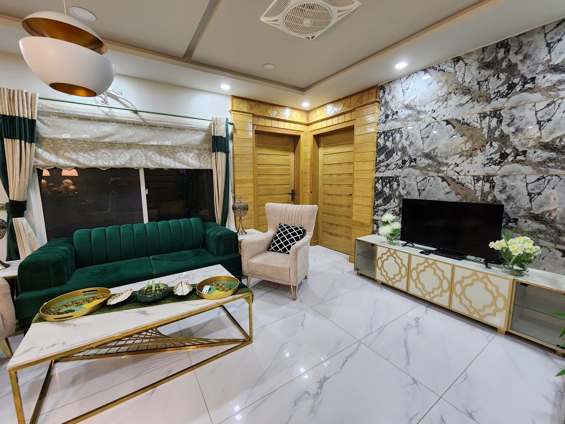 Lounge of The Prestige Suite — apartment to rent at The Crib, Murree